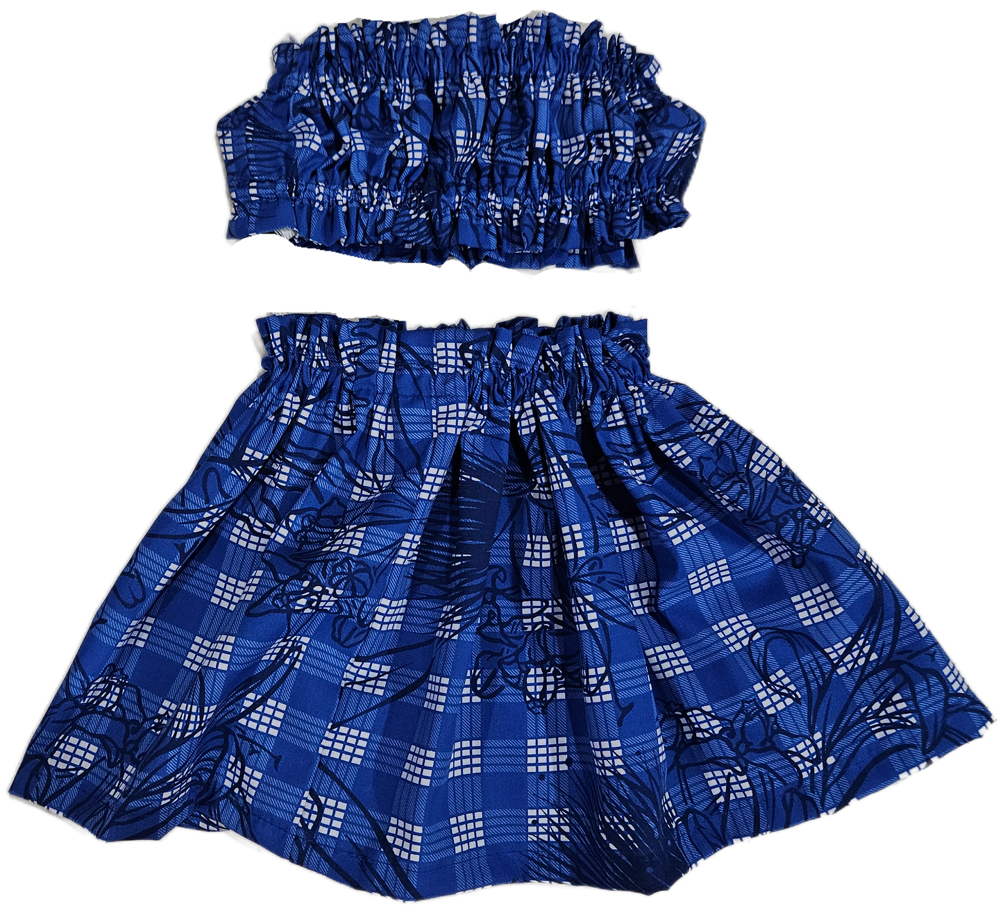 Blue Palaka Designs Keiki Pa'u Set