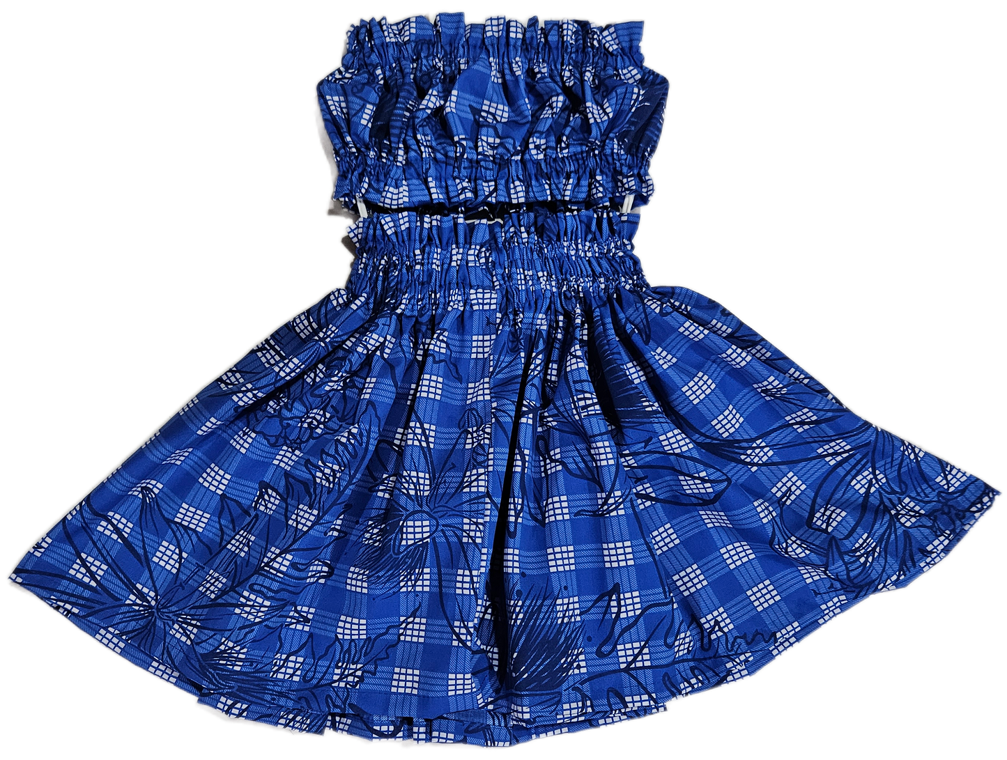 Blue Palaka Designs Keiki Pa'u Set (2-4yrs)