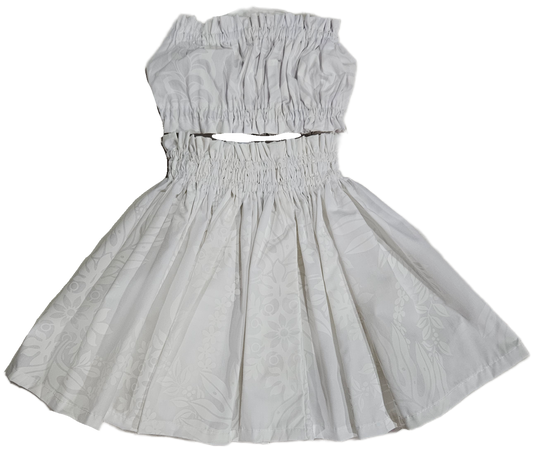 White Designs Keiki Pa'u Set (2-4yrs)