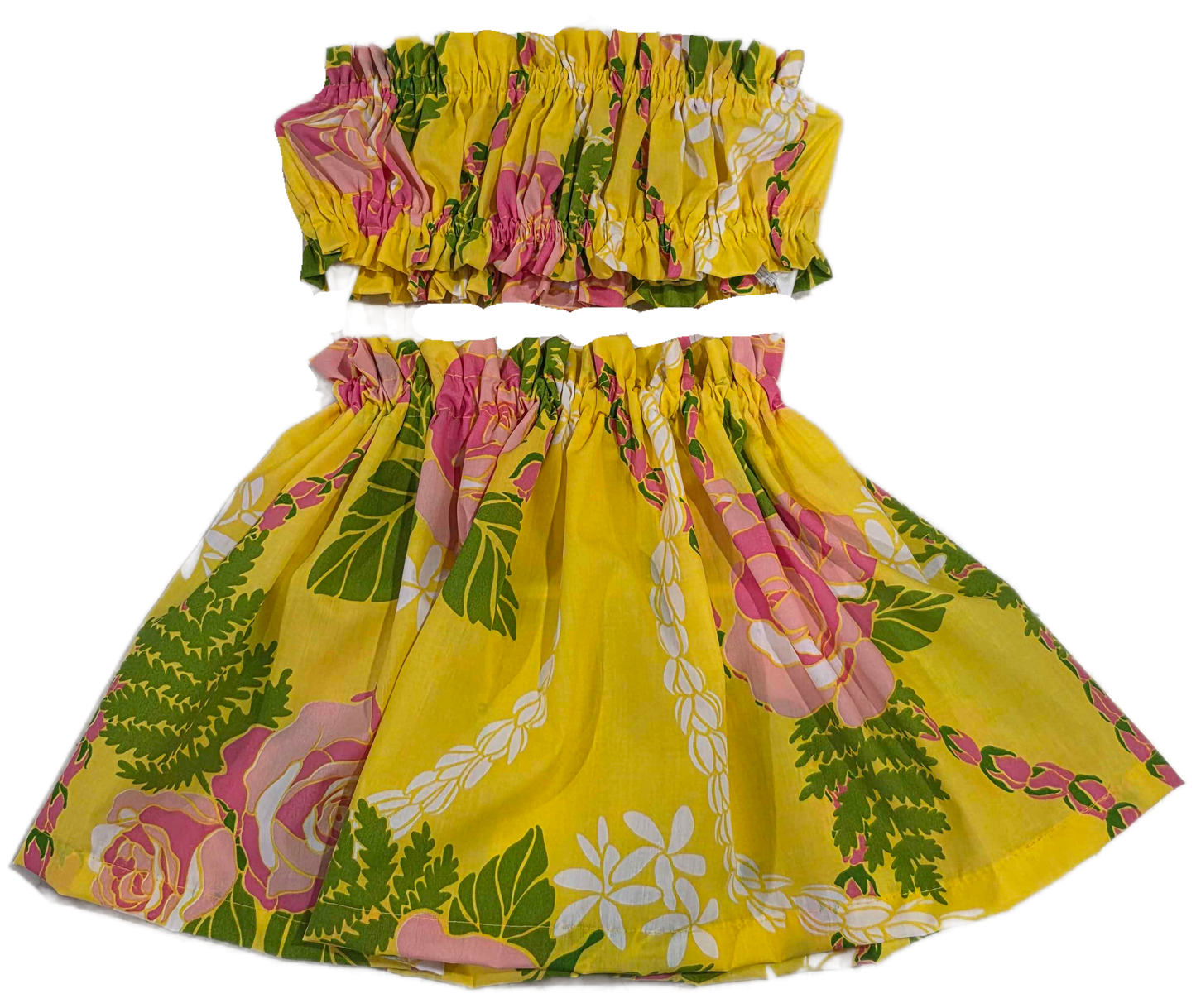 Yellow Tropical Keiki Pa'u Set (0-12months)