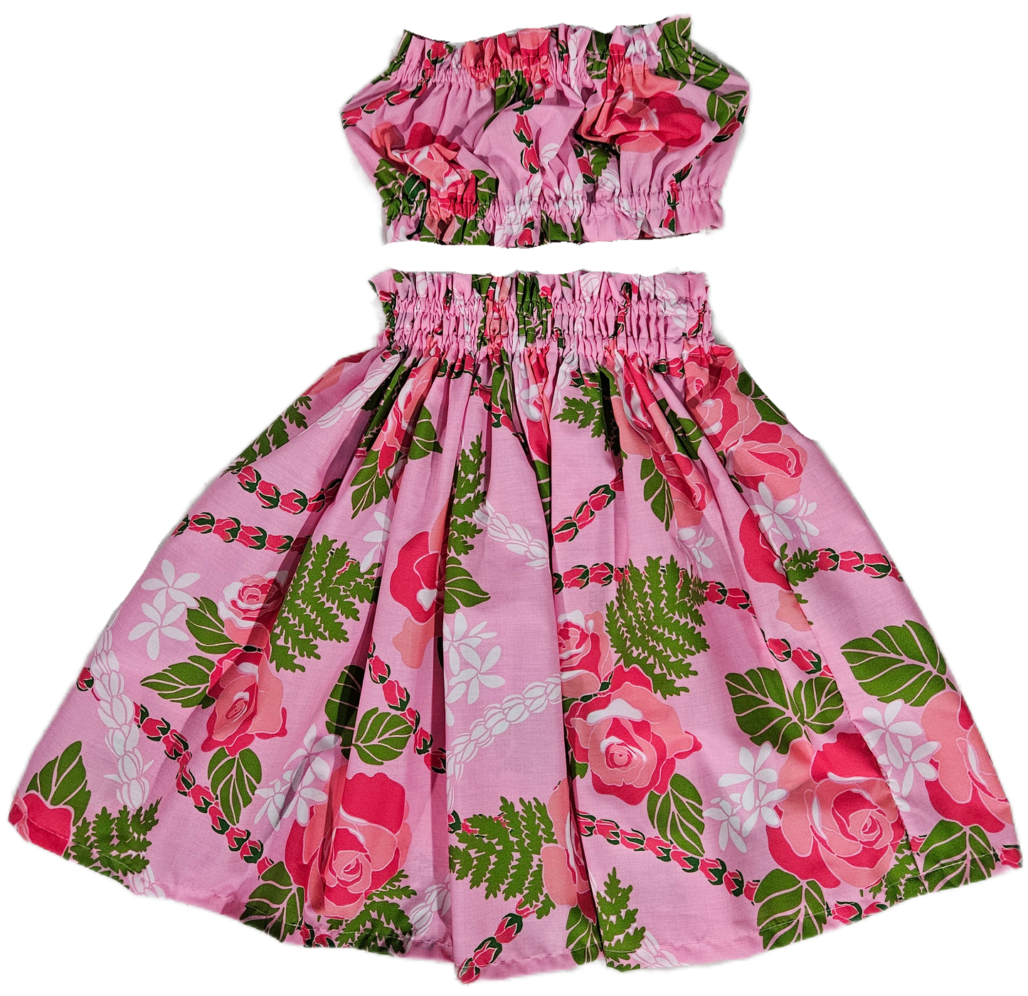 Pink Roses & Lei Keiki Pa'u Set