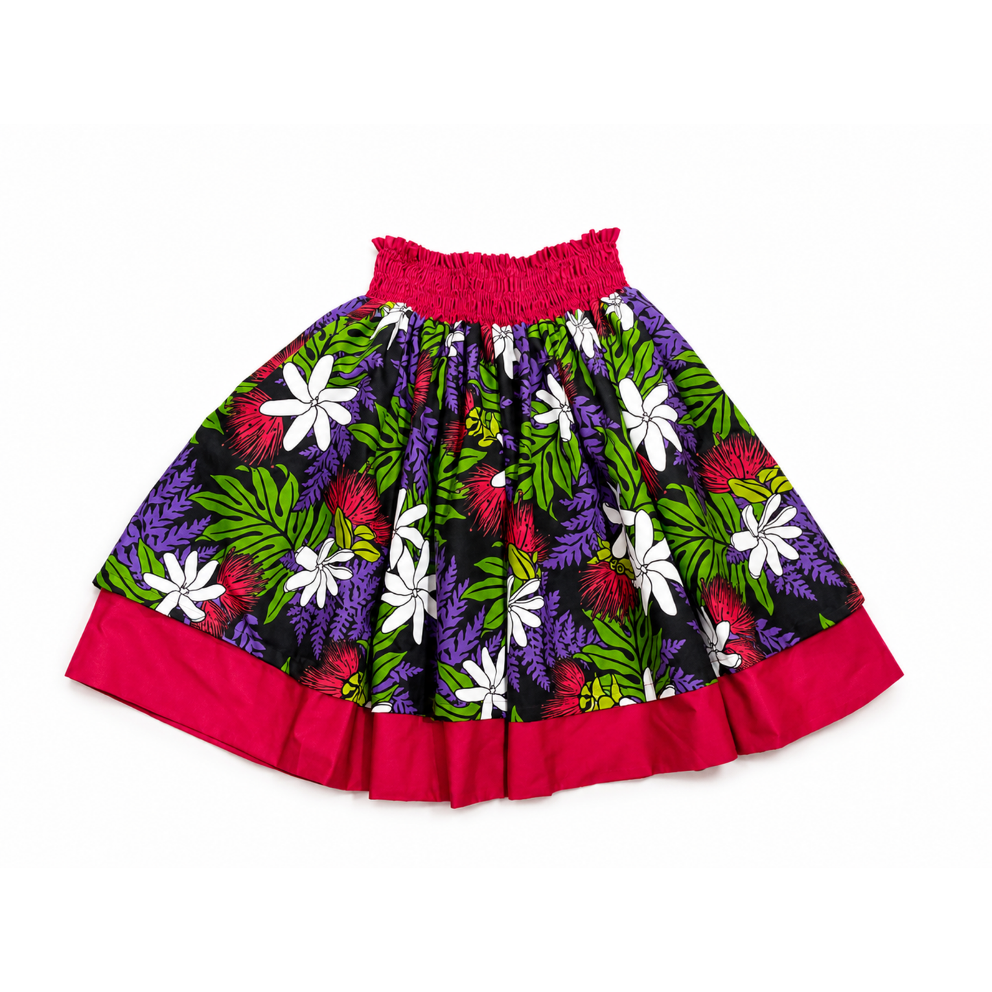 Tiare Red Honu Reversible Pa'u Skirt