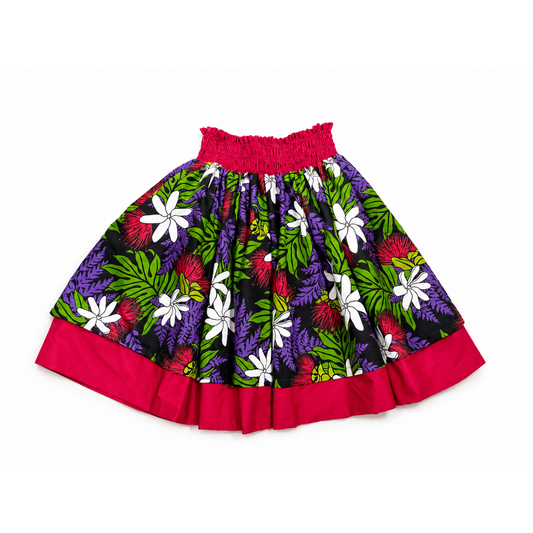 Tiare Red Honu Reversible Pa'u Skirt