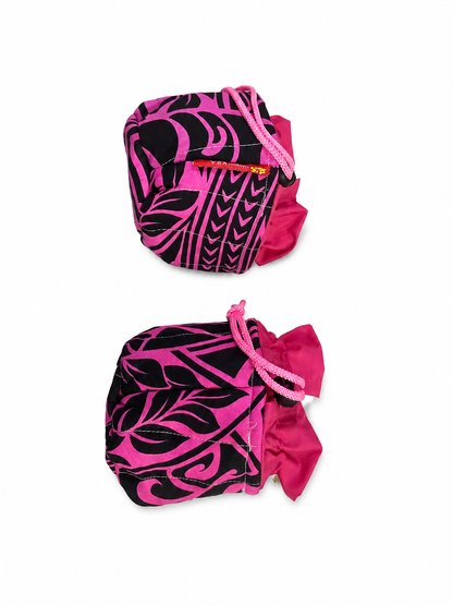 'Uli'uli Covers Hot Pink Black Tribal