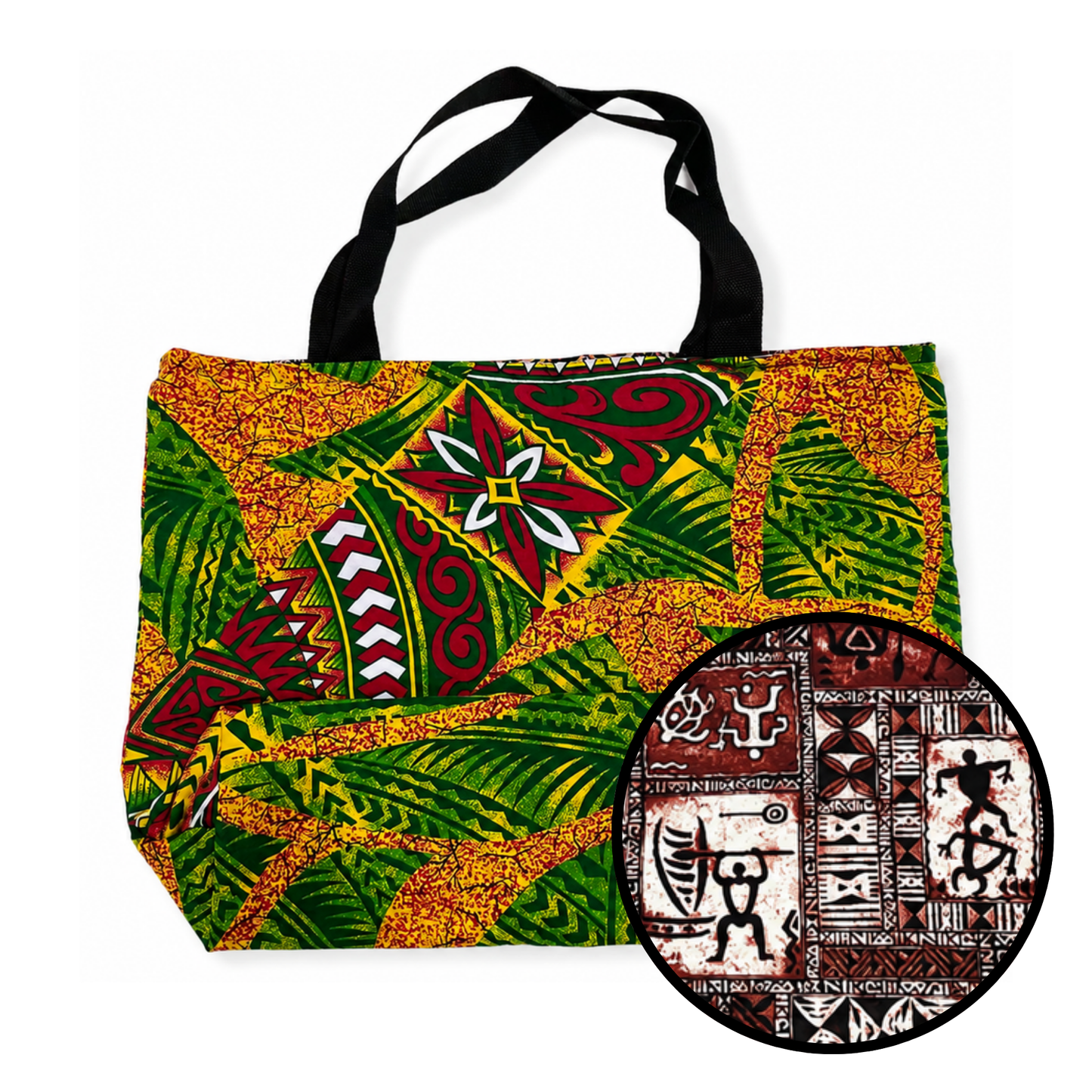 Heavyweight Reversible Tote Bag - Lava and Ki'i Pohaku