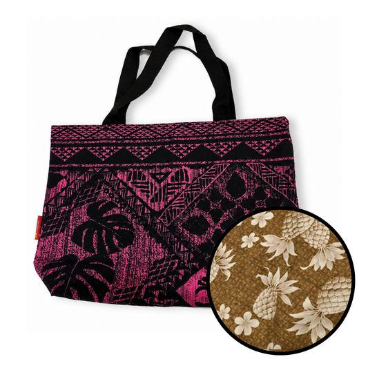 Heavyweight Reversible Tote Bag - Mauka Pineapples