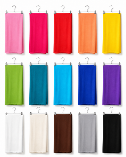 Solid Color Pareo No Tassel