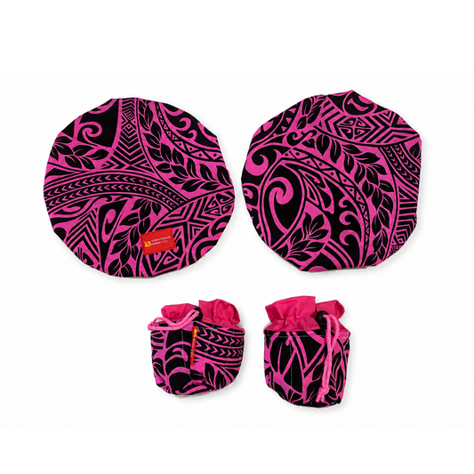 'Uli'uli Covers - Hot Pink Black Tribal