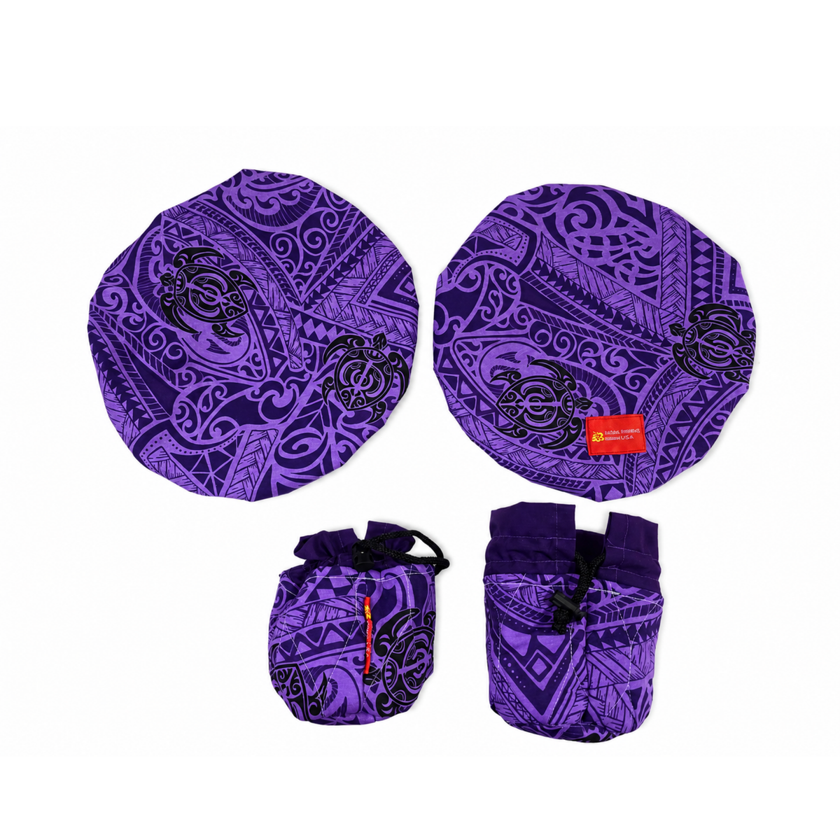'Uli'uli Covers - Tribal Turtles Purple