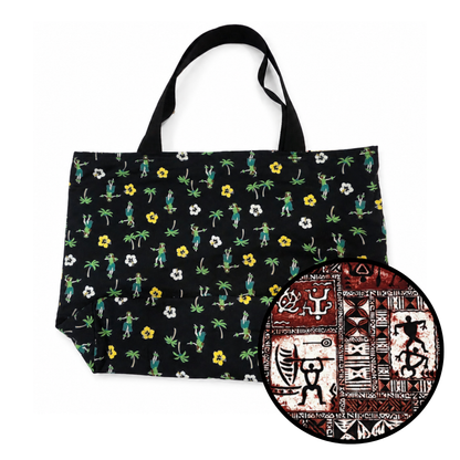 Heavyweight Reversible Tote Bag - Hula and Ki'i Pohaku
