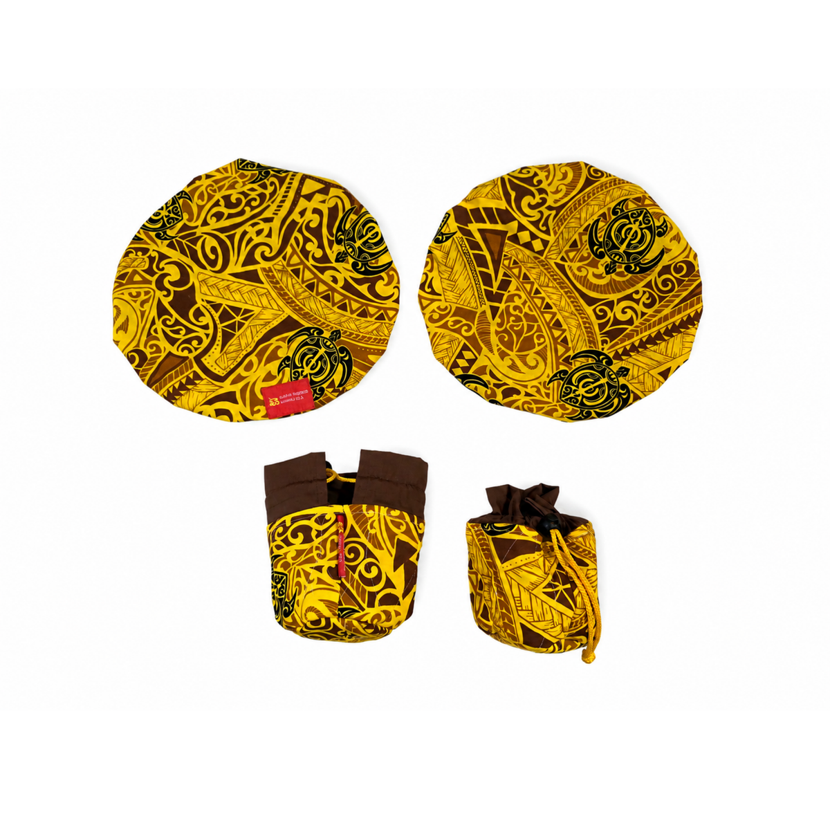 'Uli'uli Covers - Tribal Turtles Yellow