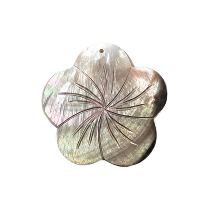 Mother of Pearl Shell - Plumeria Flower
