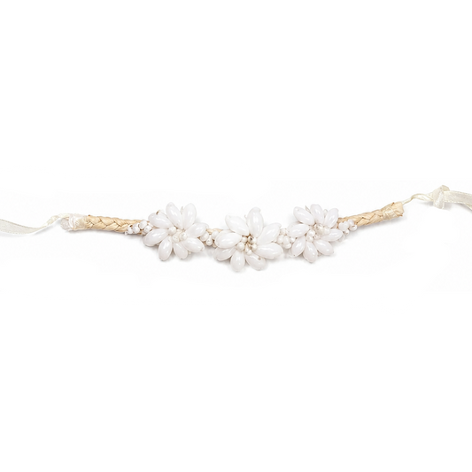 Shell Rosette Bracelet - White
